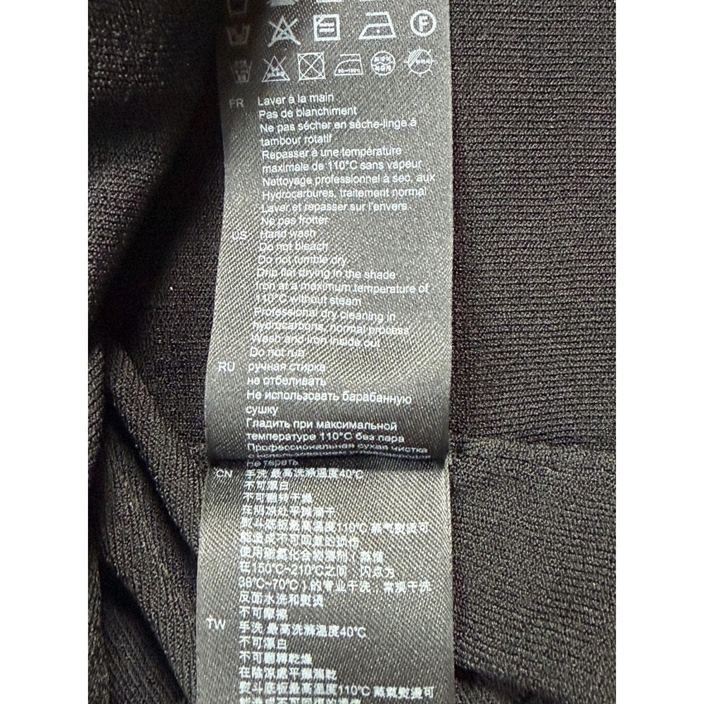 Sandro Poitou Knit Mini Dress 38 US 6 Black Ruched Puff Sleeve NWT LBD Event - Picture 9 of 10